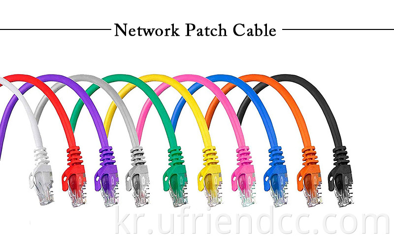 고속 유연한 순수 쿠퍼 UTP 24AWG CAT6 이더넷 LAN 네트워크 패치 케이블